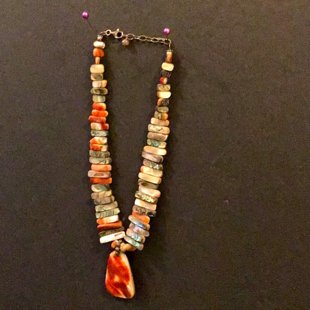 Natural stone necklace